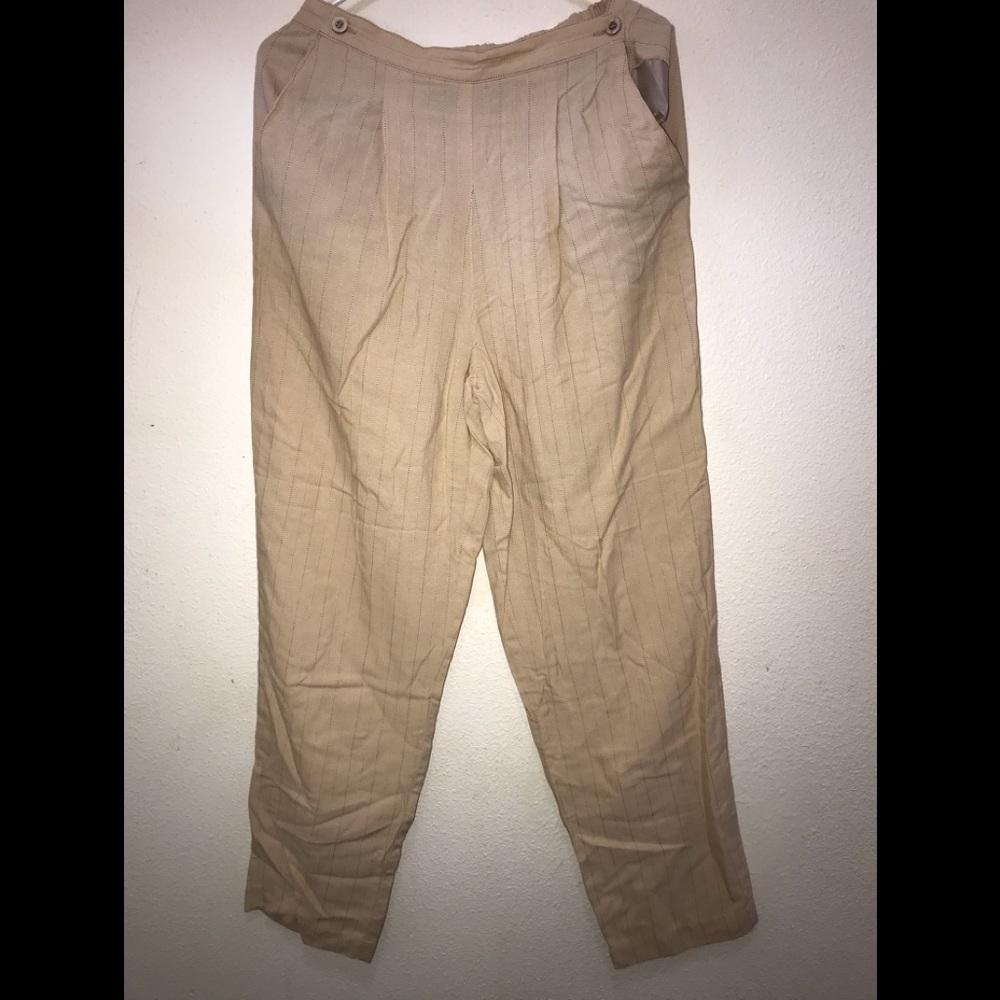 Elastic back with side button slacks